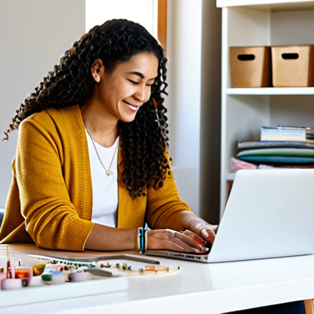 공유경제의 장점과 단점 분석 - Skill Sharing Success**

A woman in a brightly lit, modern home studio, fully clothed in comfortable...