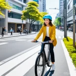 도시 내 공유경제 서비스 현황 - **Prompt 1: Urban Mobility - Seamless City Life with Sharing Economy**
    "A vibrant, high-angle sh...