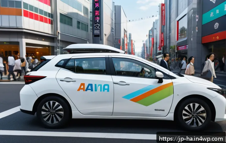 공유경제에서의 가격 책정 전략 - A vibrant urban scene featuring a modern car-sharing service: sleek, clean vehicles parked near a bu...